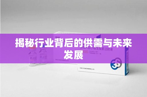 南昌揭秘行业背后的供需与未来发展